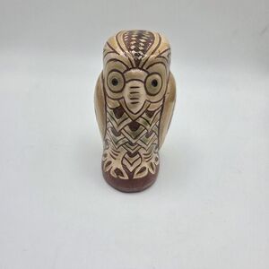 Handcrafted Bulgaruan Brown Owl Terra Cotta  Figurine